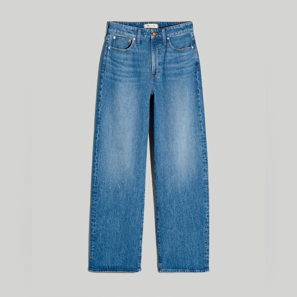Madewell Curvy Perfect Vintage Wide-Leg Crop Jean, Size 28